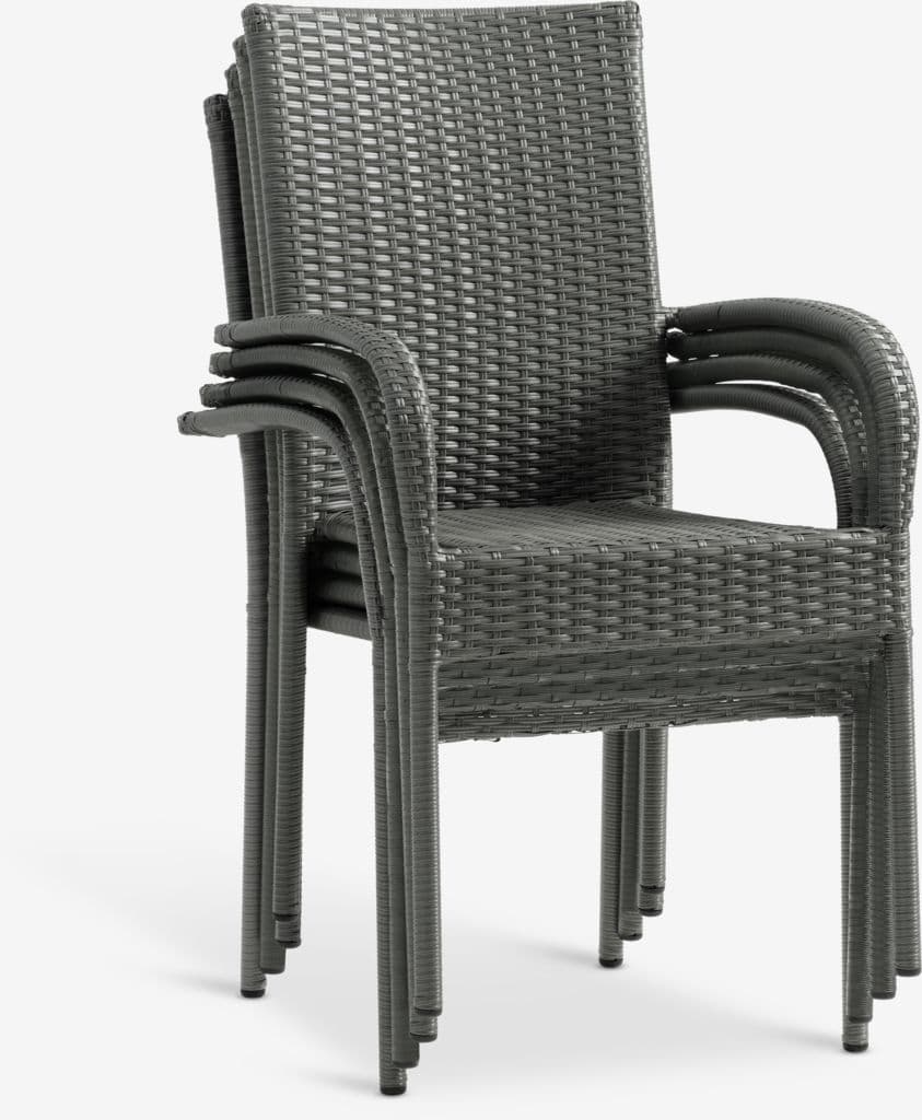 PINDSTRUP C205 mesa + 4 GUDHJEM cadeira cinzento