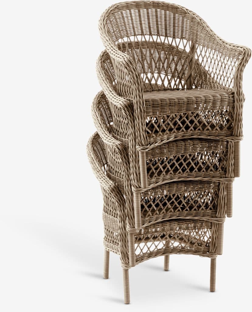 MAGLEBJERG Ø70 mesa + 2 MAGLEBJERG cadeira natural