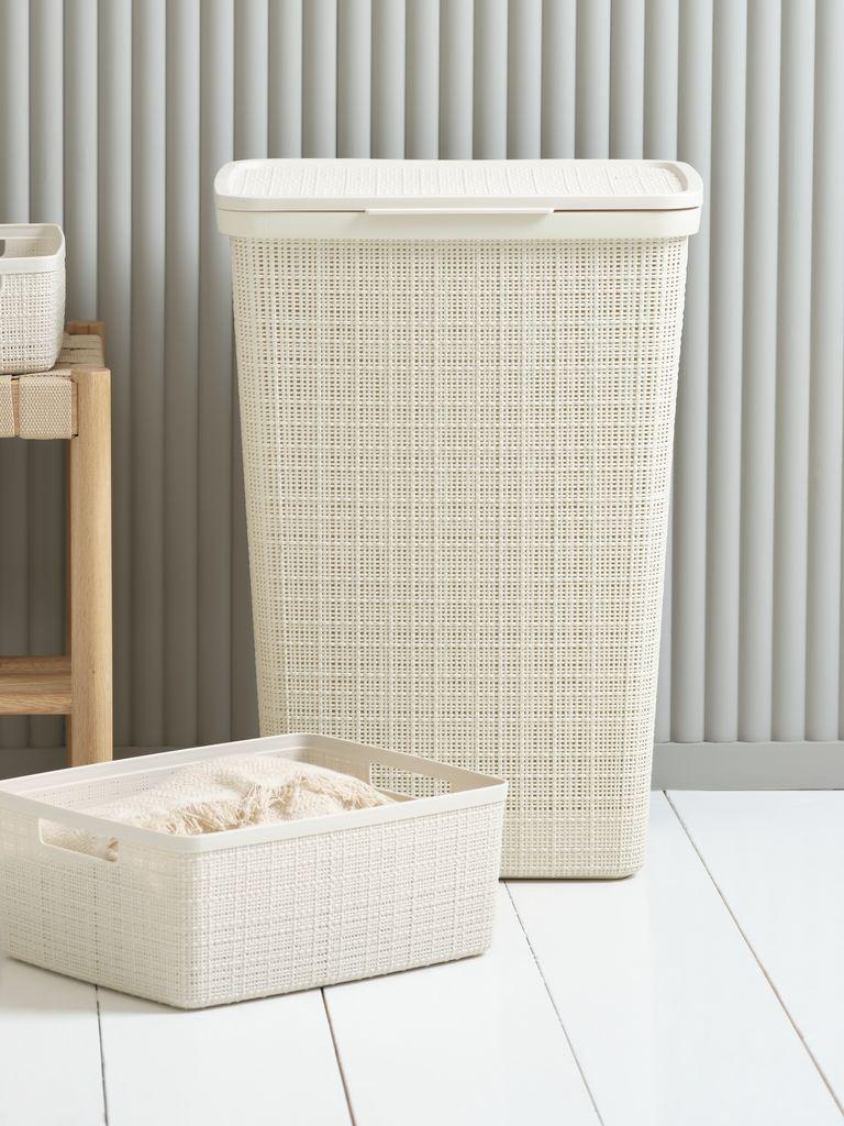 Cesto JUTE 12L plástico creme