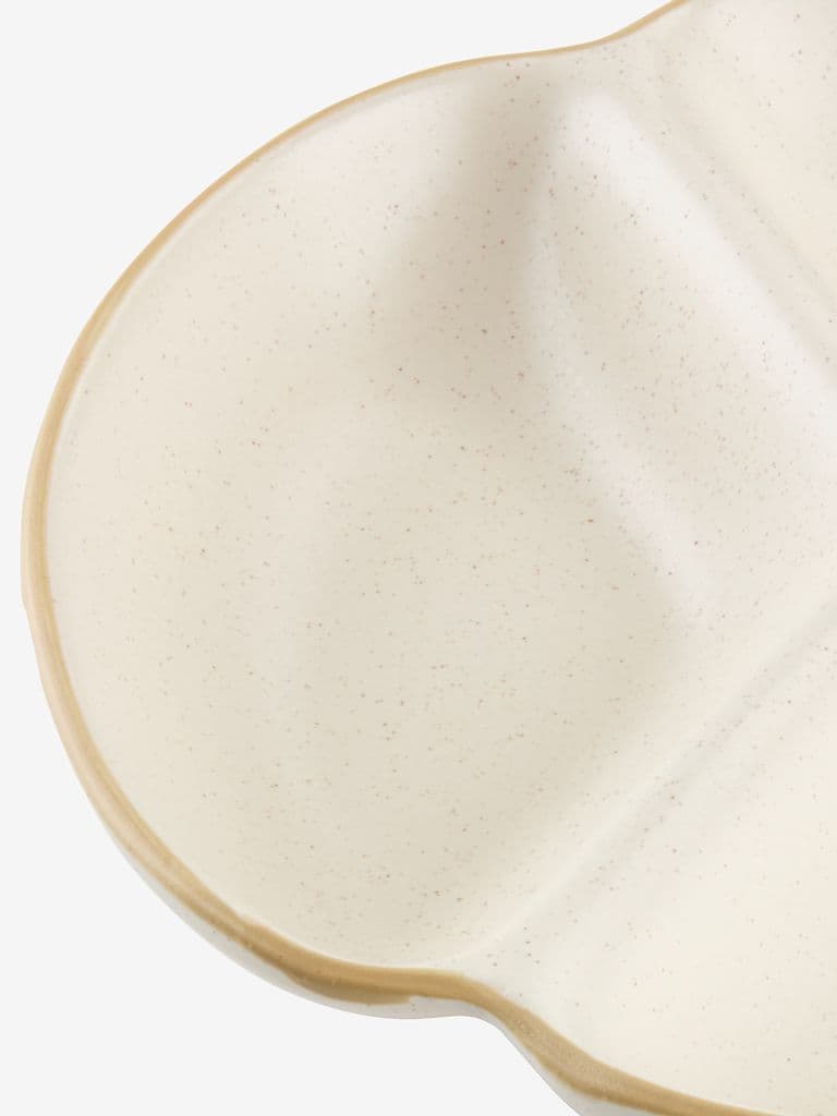 Prato aperitivos JENSEN Ø22xA4cm branco