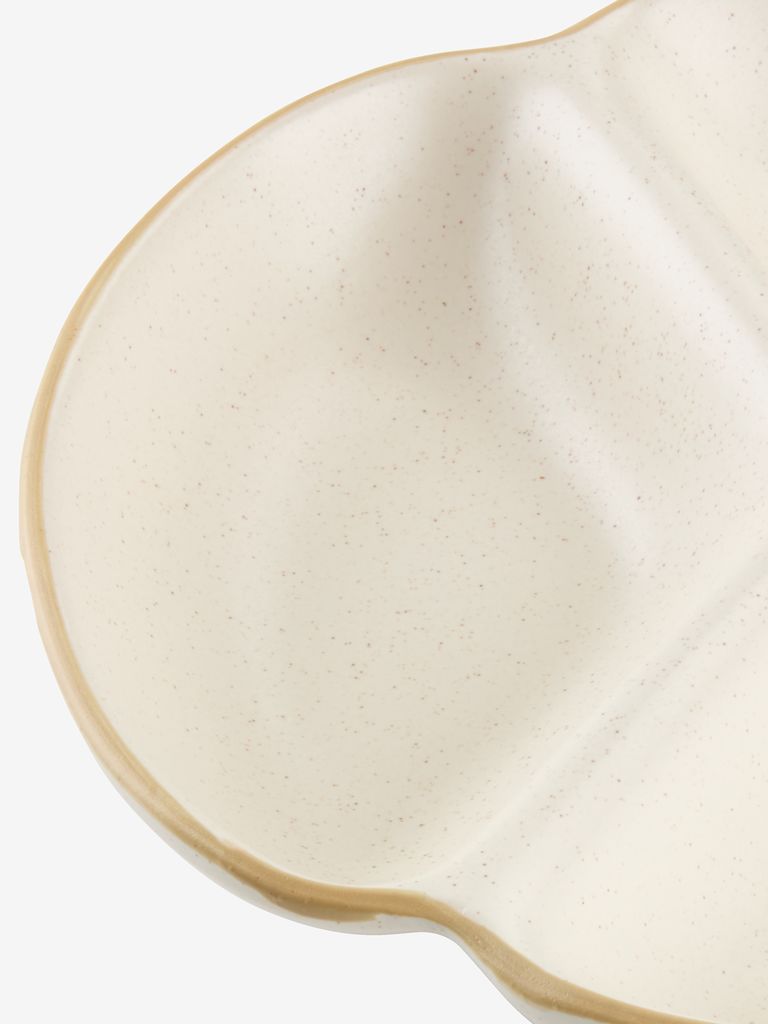 Prato aperitivos JENSEN Ø22xA4cm branco
