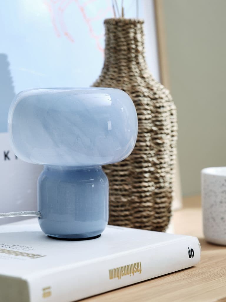 Candeeiro de mesa HJARNE Ø16xA18cm azul