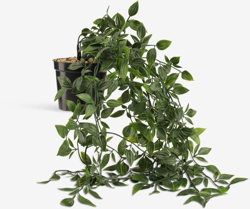 Planta artificial OLIVER com vaso suspenso