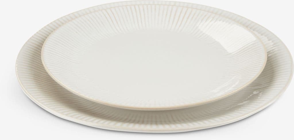 Prato STEFFEN Ø21cm cerâmica branco