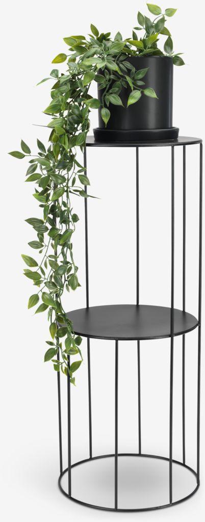 Pedestal PELLE Ø25xA60cm preto