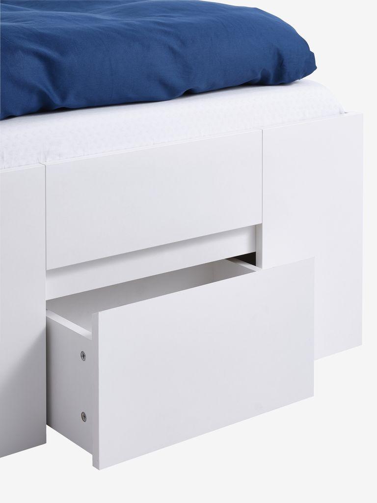 Estrutura de cama LIMFJORDEN 90x190 2 gavetas branco