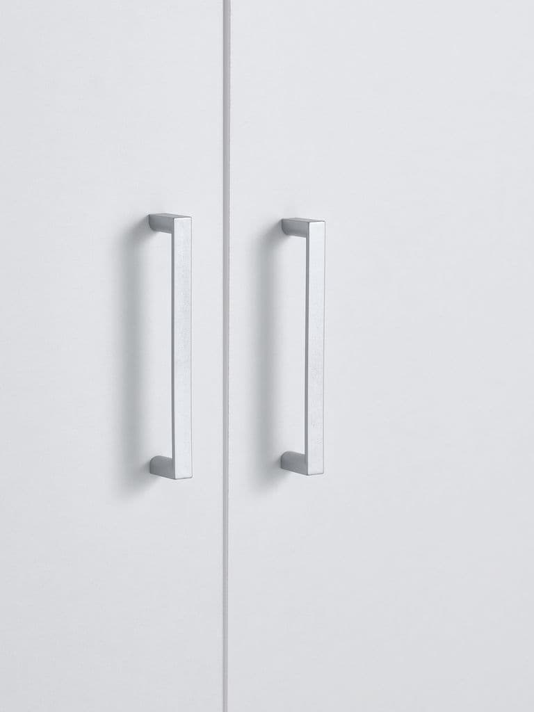 Roupeiro FANDRUP 145x176 3 portas 3 gavetas branco
