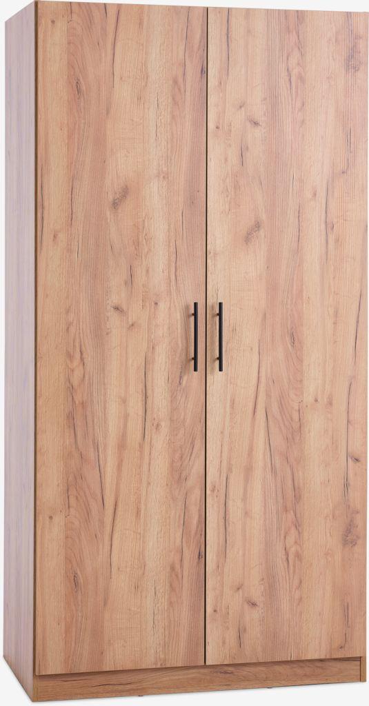 Roupeiro VIBY 101x200 2 portas cor carvalho natural