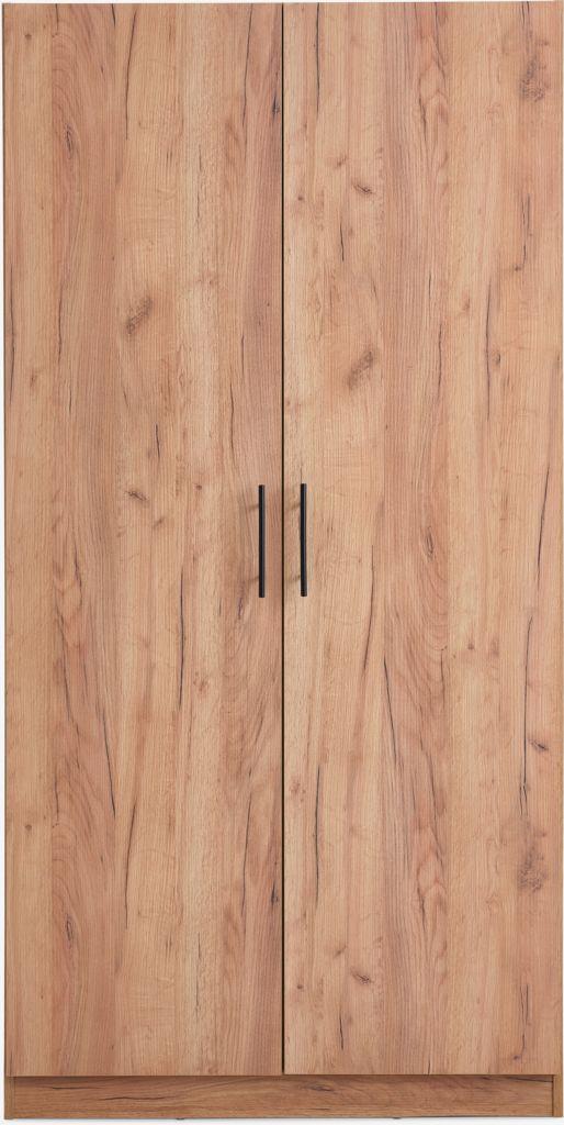 Roupeiro VIBY 101x200 2 portas cor carvalho natural