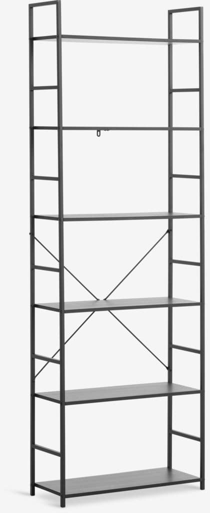 Estante ASTRUP 6 prateleiras preto