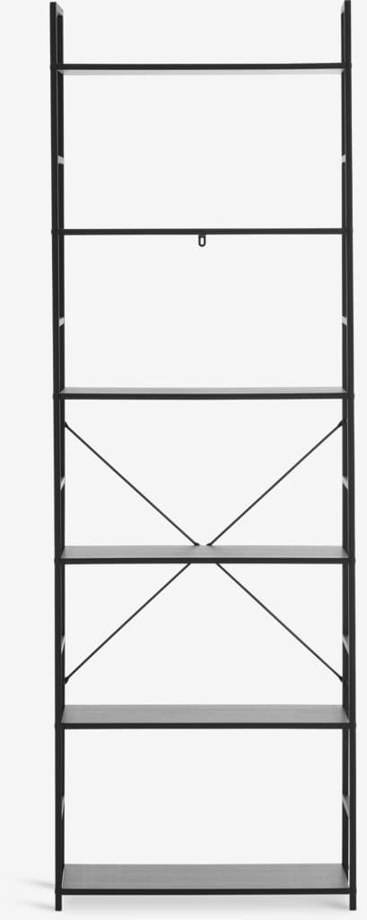 Estante ASTRUP 6 prateleiras preto
