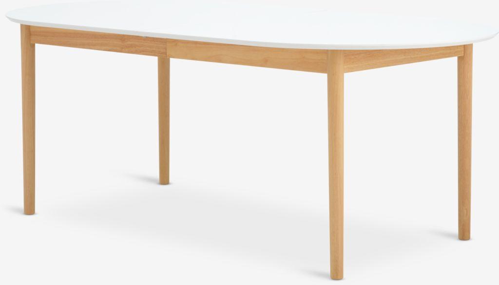 Mesa de jantar MARSTRAND 100x200/280 branco/natural