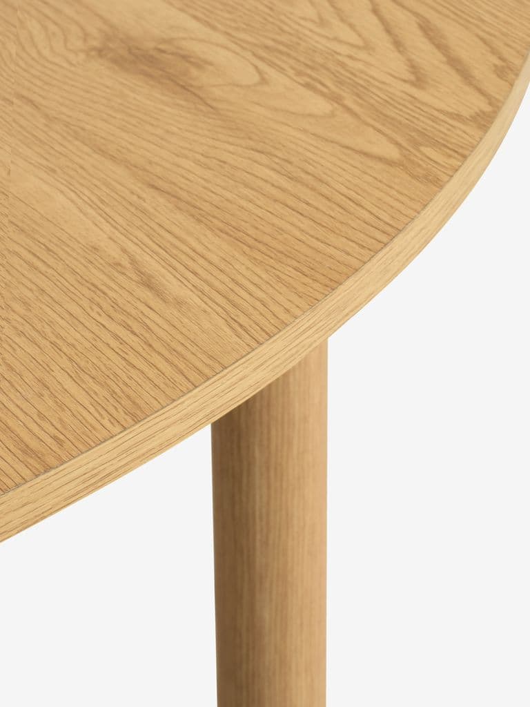 Mesa de jantar ALSTED Ø120 cor carvalho