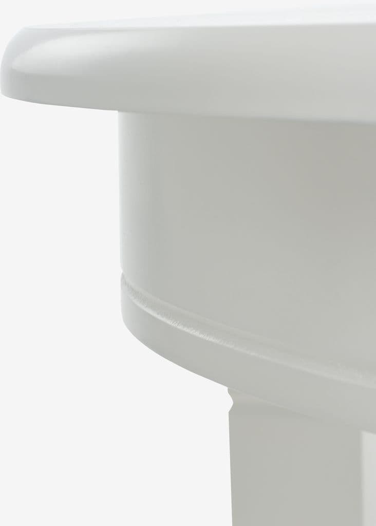 Mesa de jantar KIRKEBY Ø110 branco