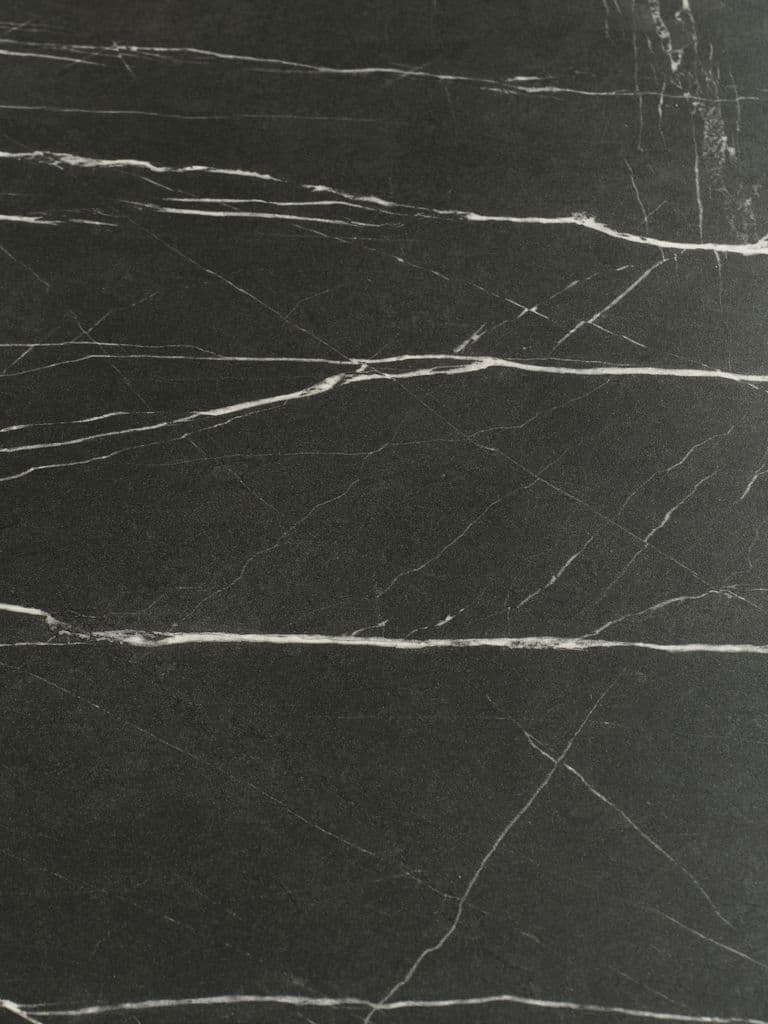 Mesa de jantar KRONDAL Ø110 cor mármore preto