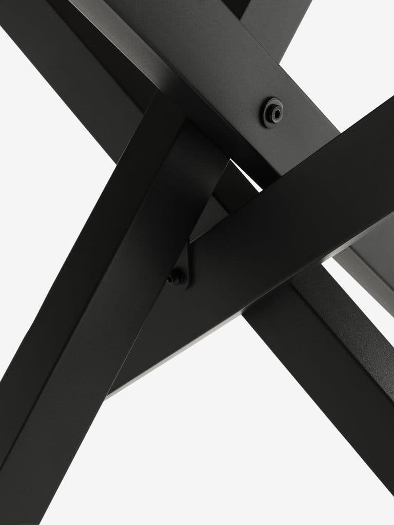 Mesa de jantar NORTOFT Ø120 cor carvalho/preto