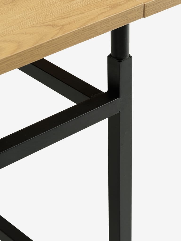 Mesa de jantar FOLDINGBRO 75x38/84/130 cor carvalho
