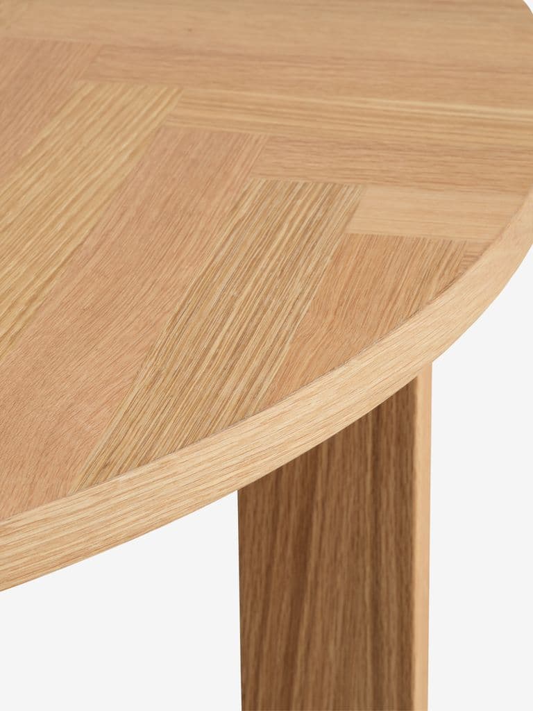 Mesa de jantar HARESKOV Ø129 carvalho