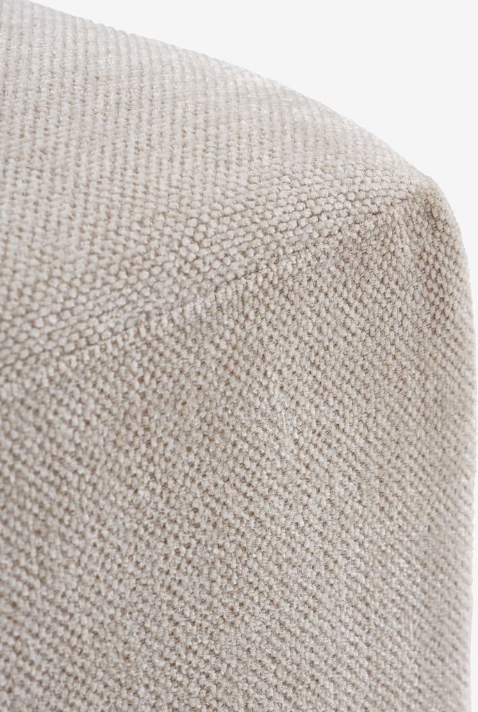 Módulo sofá SKEJBY chaise-longue/pufe tecido cor areia