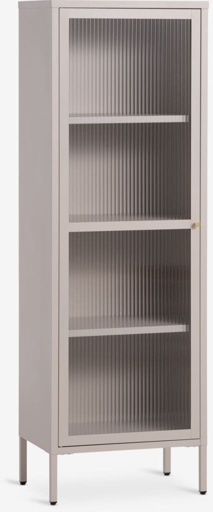 Vitrine HOPTRUP 1 porta bege