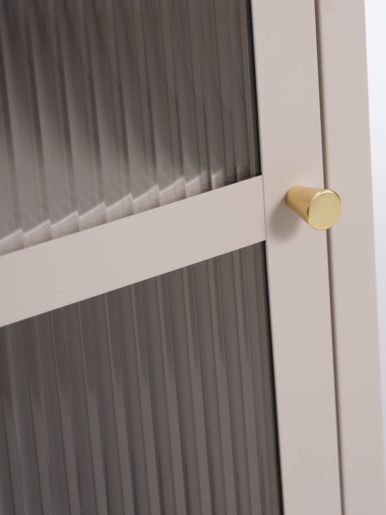 Vitrine HOPTRUP 1 porta bege