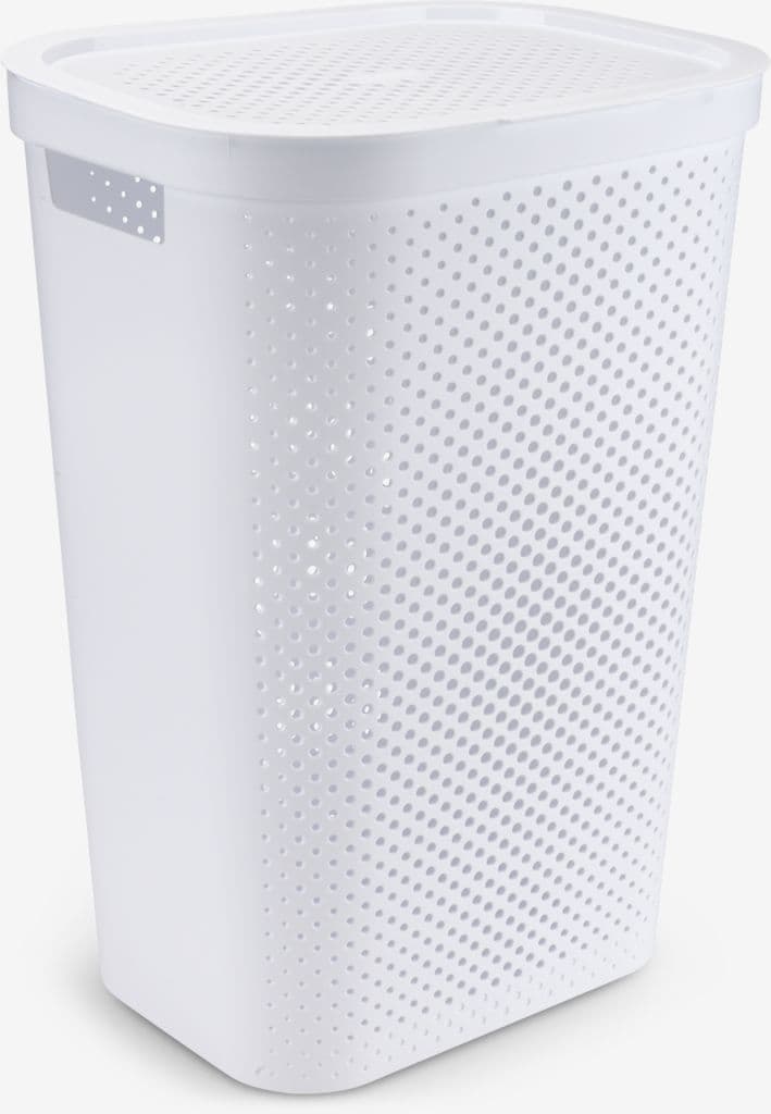 Cesto de roupa INFINITY plástico branco