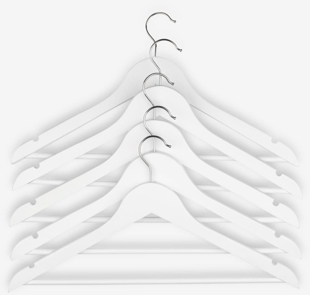 Cabides HELMUT C44cm 5 unidades branco