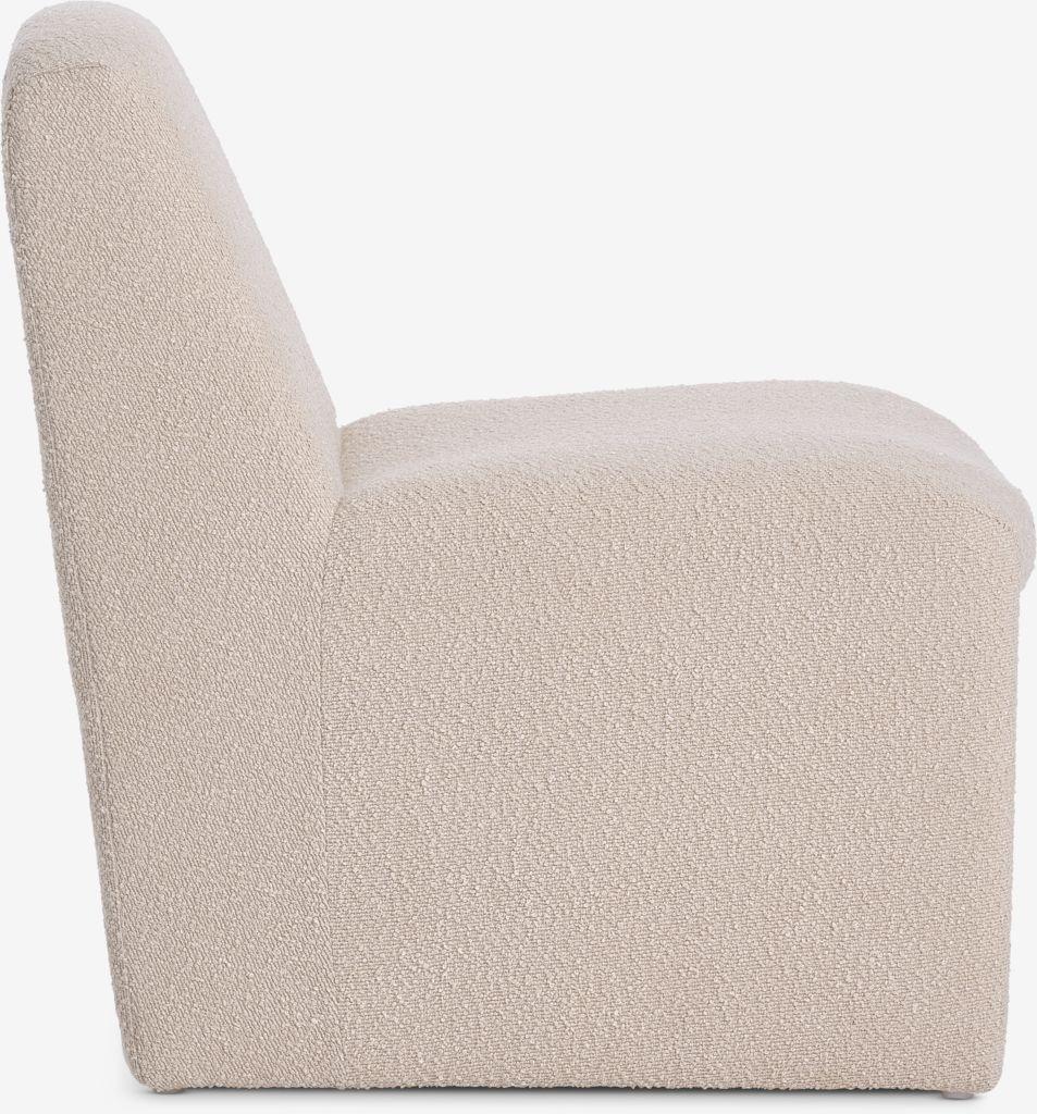 Cadeira lounge BULLERUP teddy branco