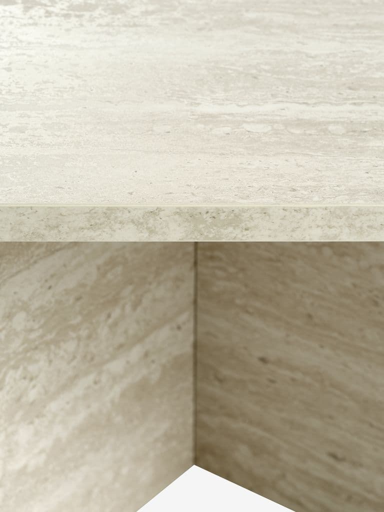 Mesa de centro GELSTED 60x60 cor travertino