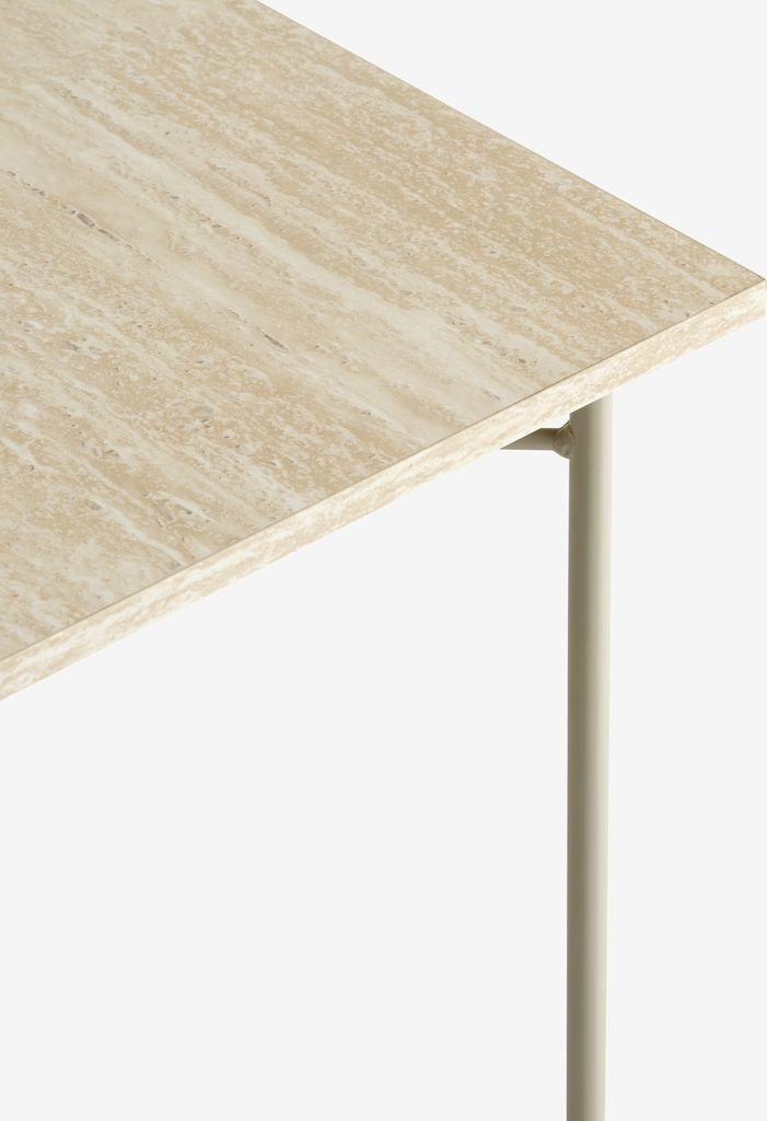 Mesa de centro KILDEDAL 60x60 cor travertino