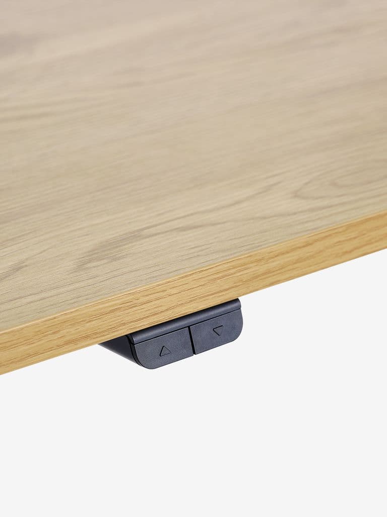 Mesa altura regulável SVANEKE 80x160 cor carvalho/preto