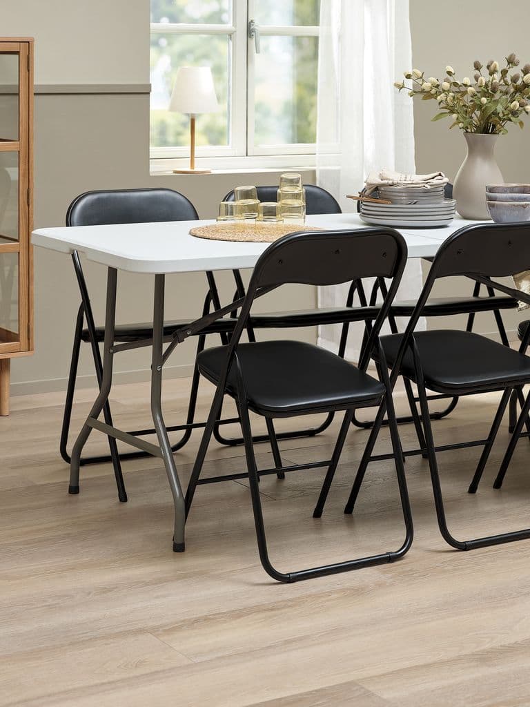 Mesa dobrável KULESKOG L75xC180 branco