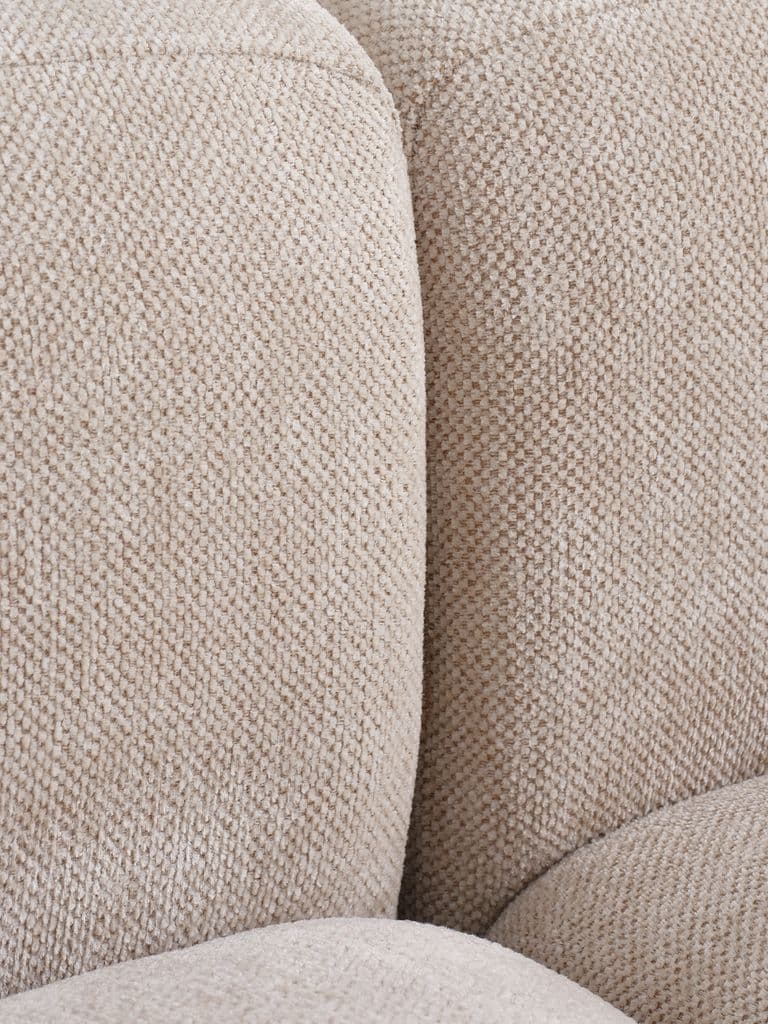 Sofá modular SKEJBY 5 lugares canto tecido areia
