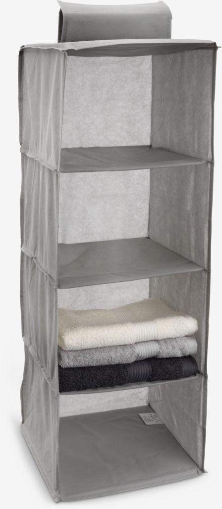 Organizador de roupa MAGNE 30x84x30 cinzento