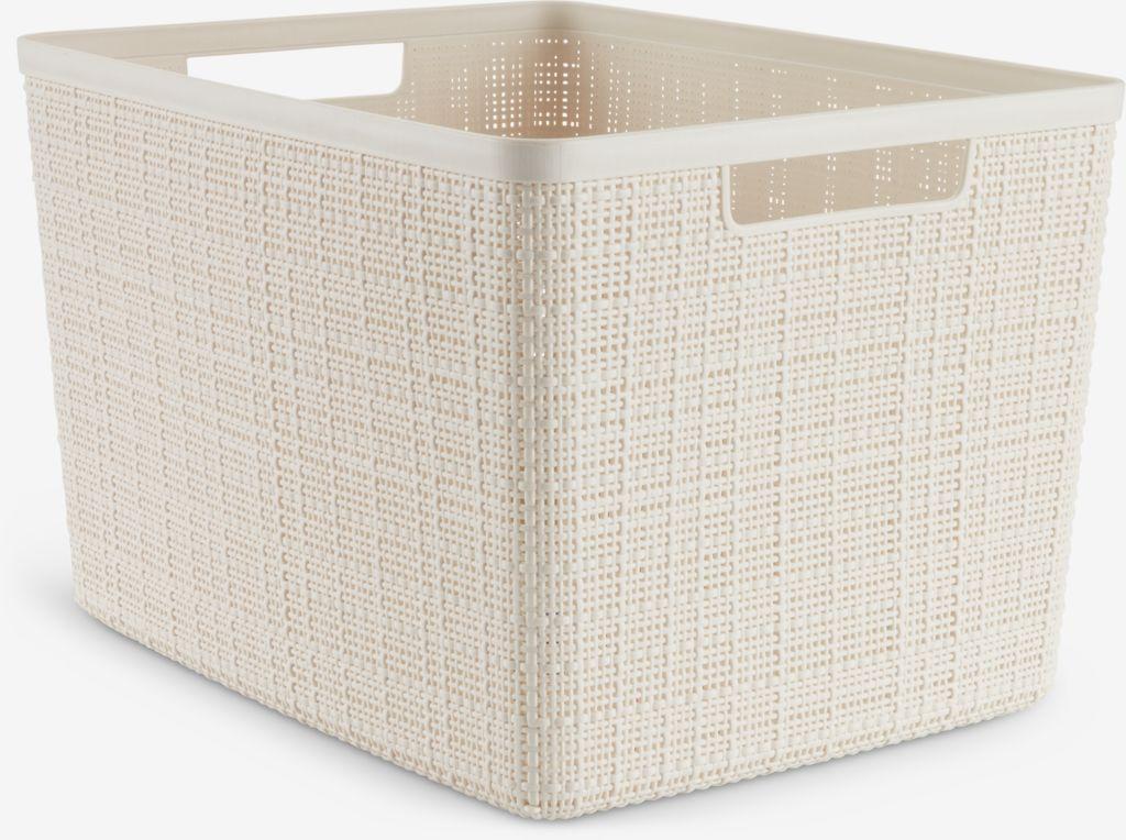 Cesto JUTE 20L plástico creme