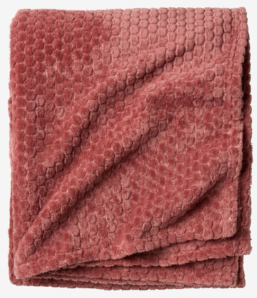 Manta polar ROSENVIAL 130x160 rosa