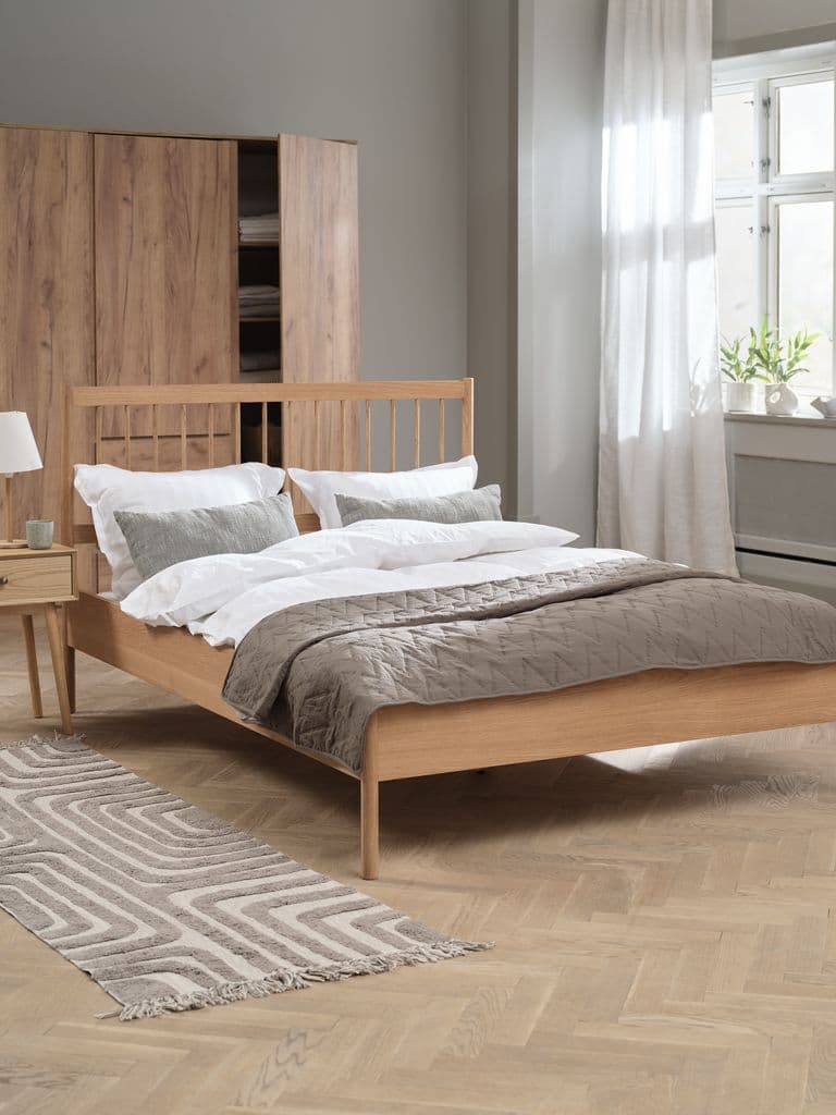 Estrutura de cama STUBBERUP 160x200 carvalho
