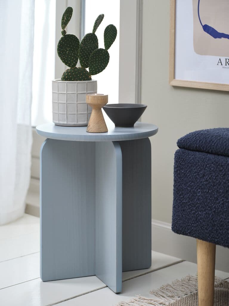Mesa de apoio LYNGE Ø35 azul claro