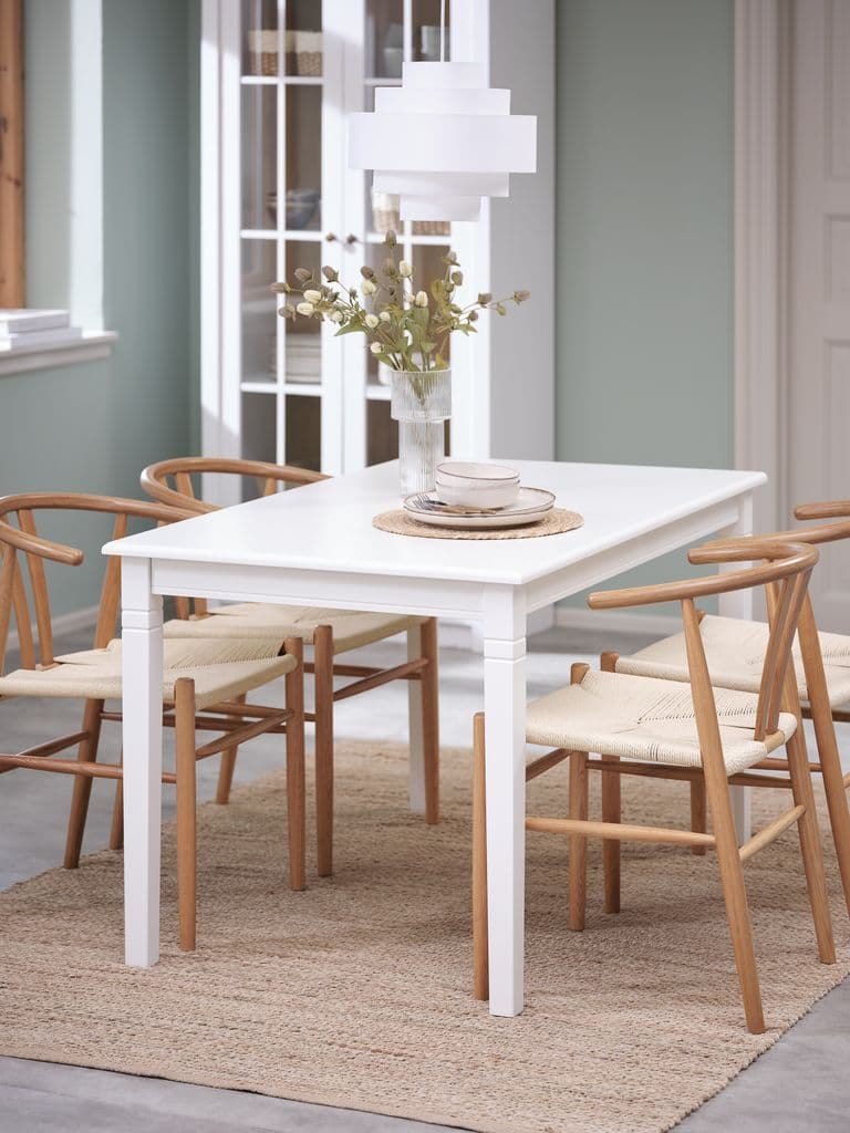 Mesa de jantar KIRKEBY 80x130/220 branco