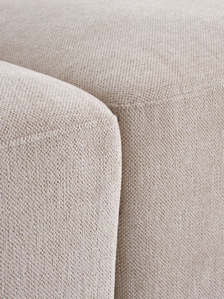 Sofá modular SKEJBY 5 lugares sem apoio braço tecido areia