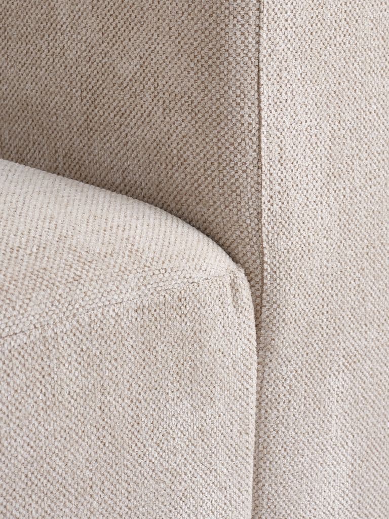 Sofá modular SKEJBY 5 lugares sem apoio braço tecido areia