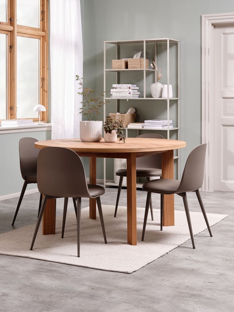 Mesa de jantar HARESKOV Ø129 carvalho