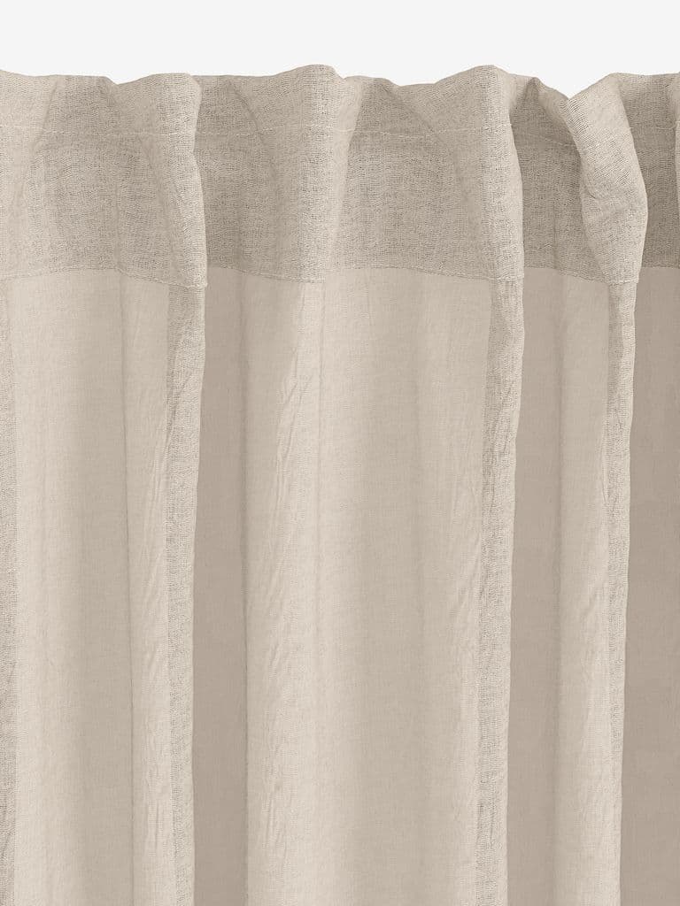 Cortinado BOLMEN 1x140x300 plissado cinzento quente