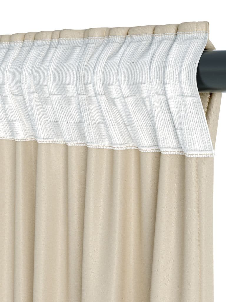 Cortinado semiopaco AMUNGEN 1x140x175 areia