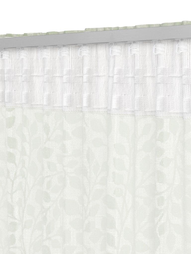 Cortinado SKASEN 1x140x300 folhas verde acinzentado