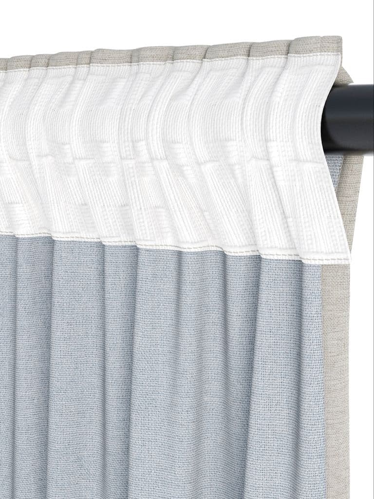 Cortinado opaco LEKA 1x140x300 cinzento quente