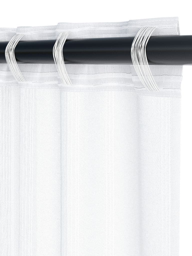 Cortinado NELAUG 1x140x300 listas branco