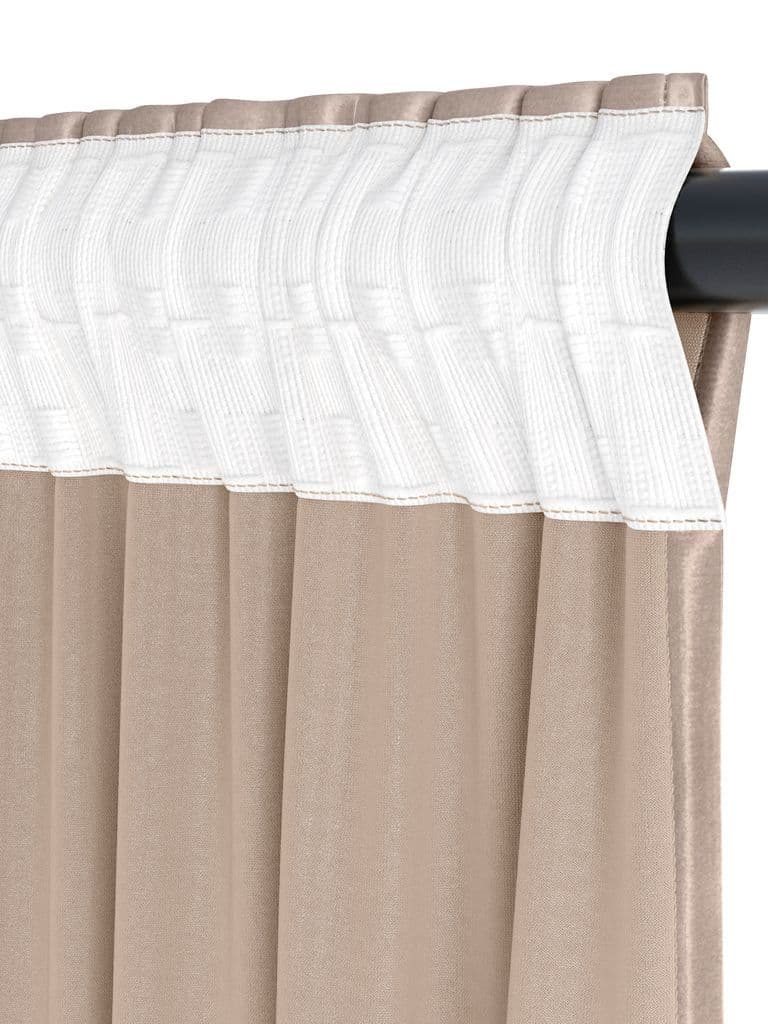 Cortinado AUSTRA 1x140x300 veludo taupe