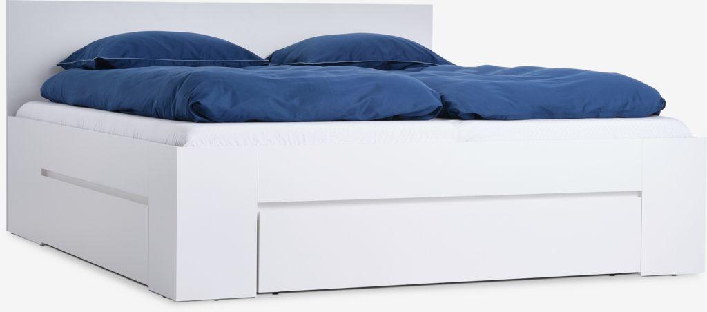 Estrutura de cama LIMFJORDEN 180x200 3 gavetas branco