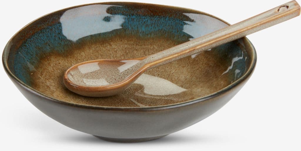 Tigela KLAES Ø15cm castanho cerâmica